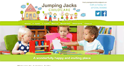 Desktop Screenshot of jumpingjackschildcare.co.uk